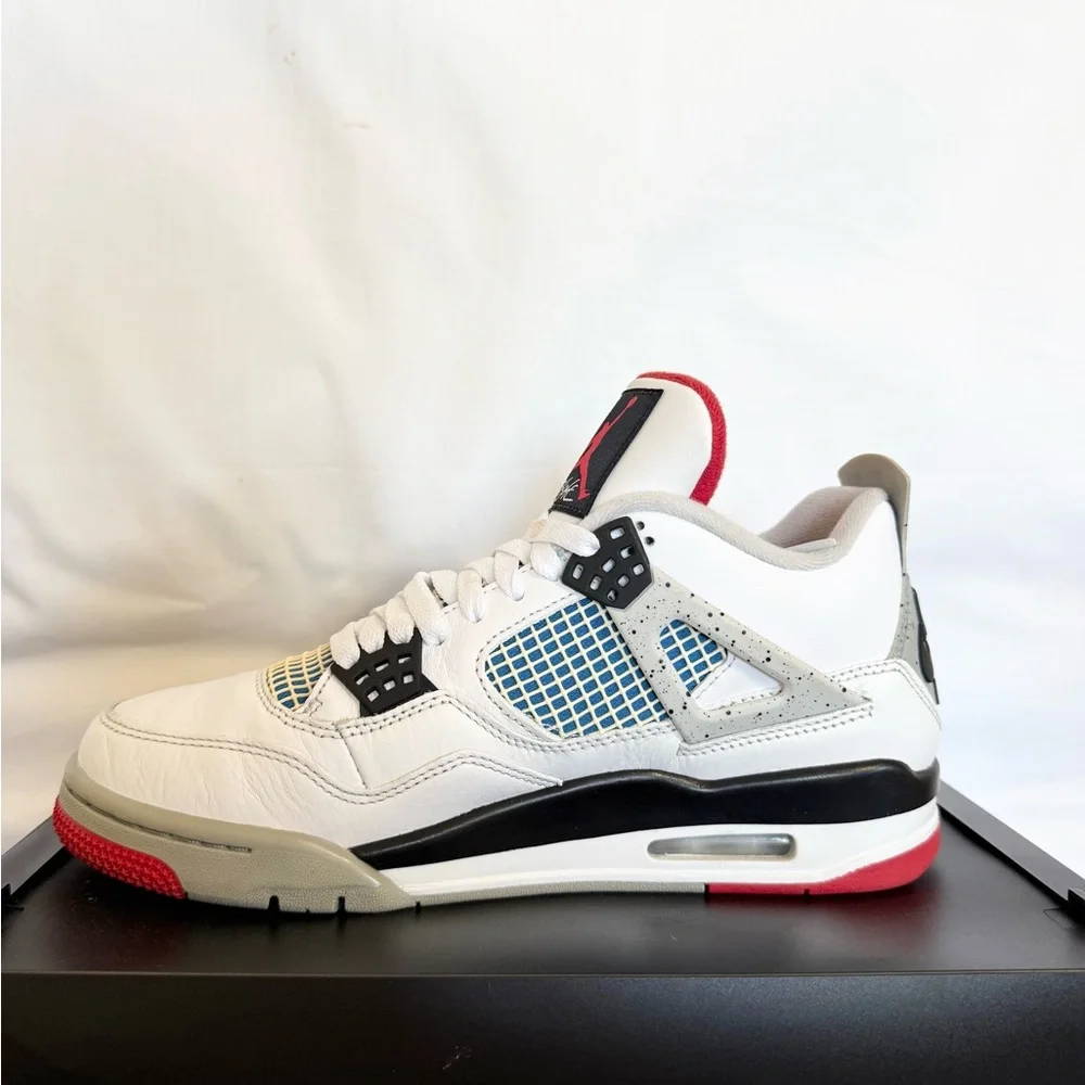 AUTHENTIC Jordan 4 Retro SE “What The” size 9 CI1184-146 2019 PRE-OWNED - Picture 4 of 9